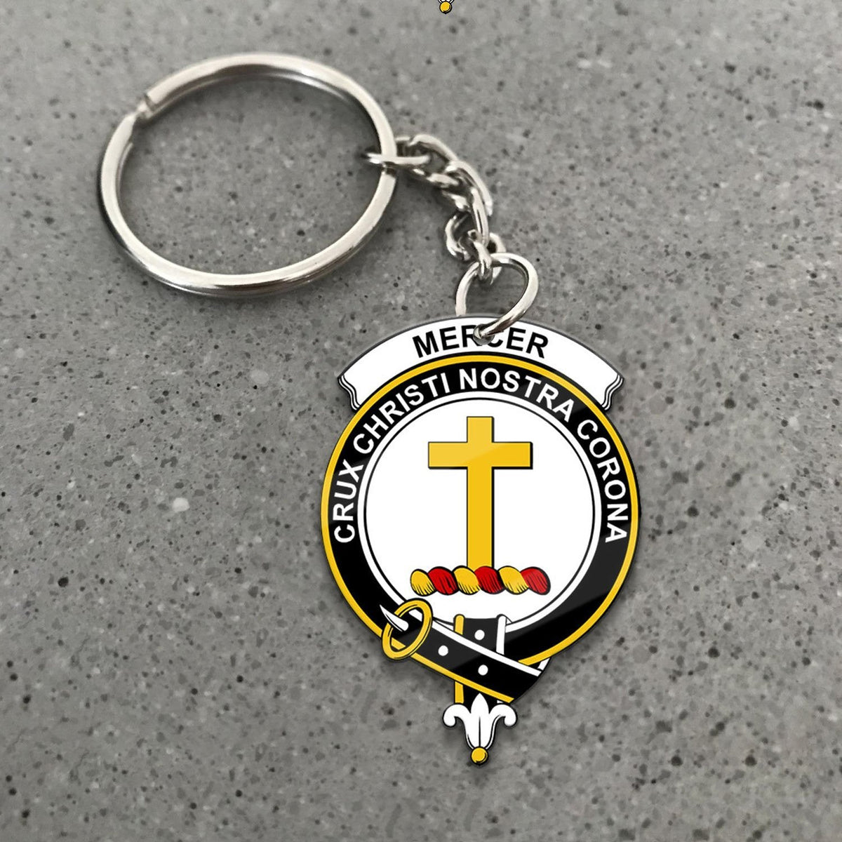 Mercer Crest Keychain