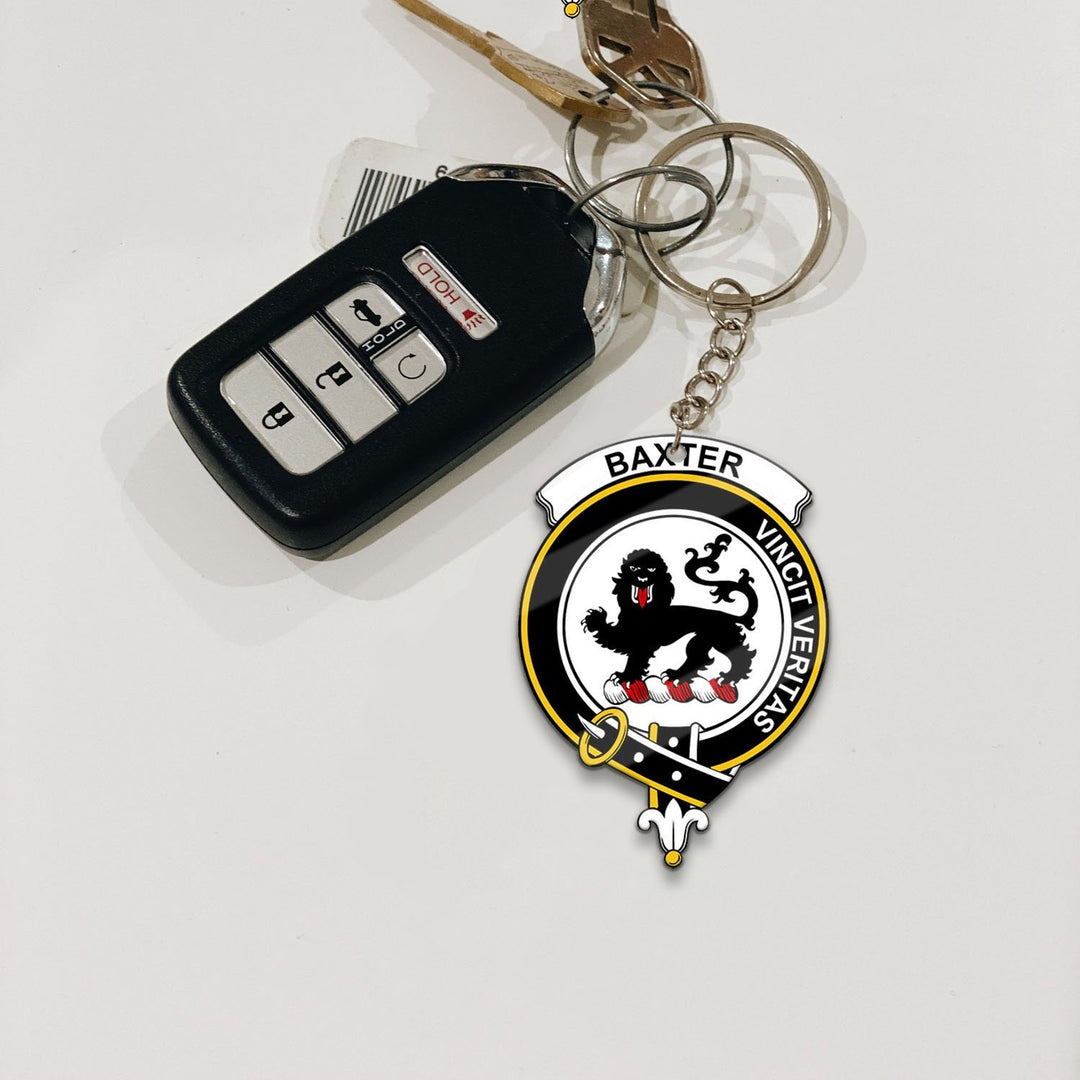 Baxter Crest Keychain