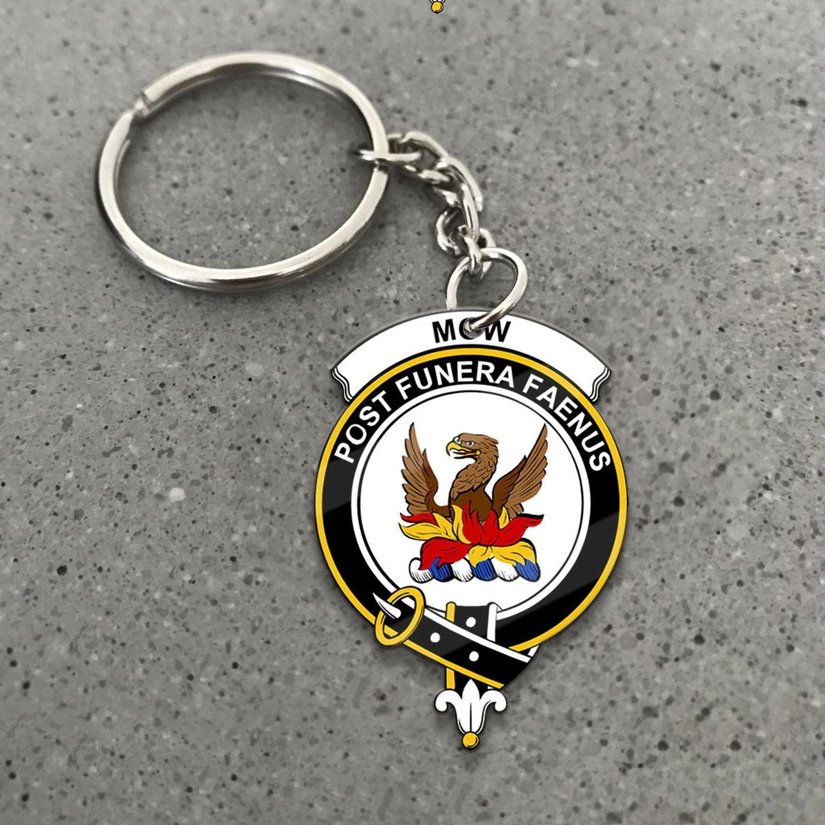 Mow Crest Keychain