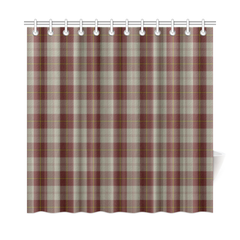 Cunningham Burgundy Dancers Tartan Shower Curtain