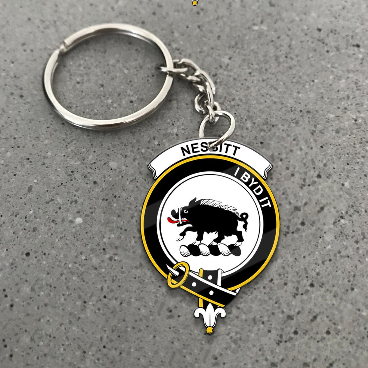 Nesbitt Crest Keychain