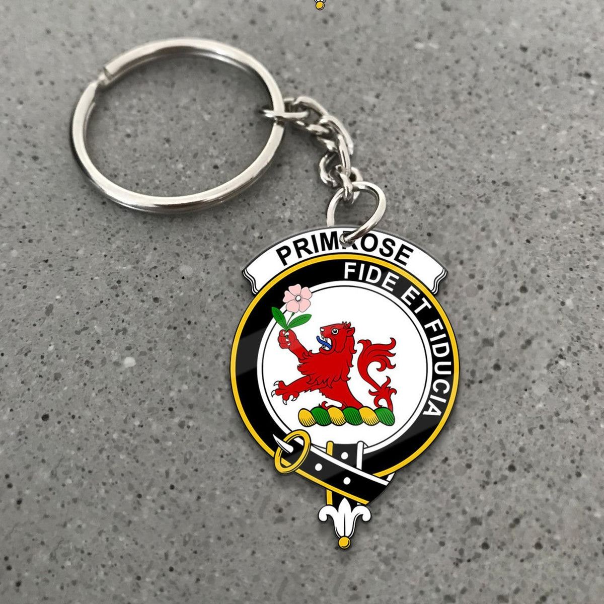 Primrose Crest Keychain