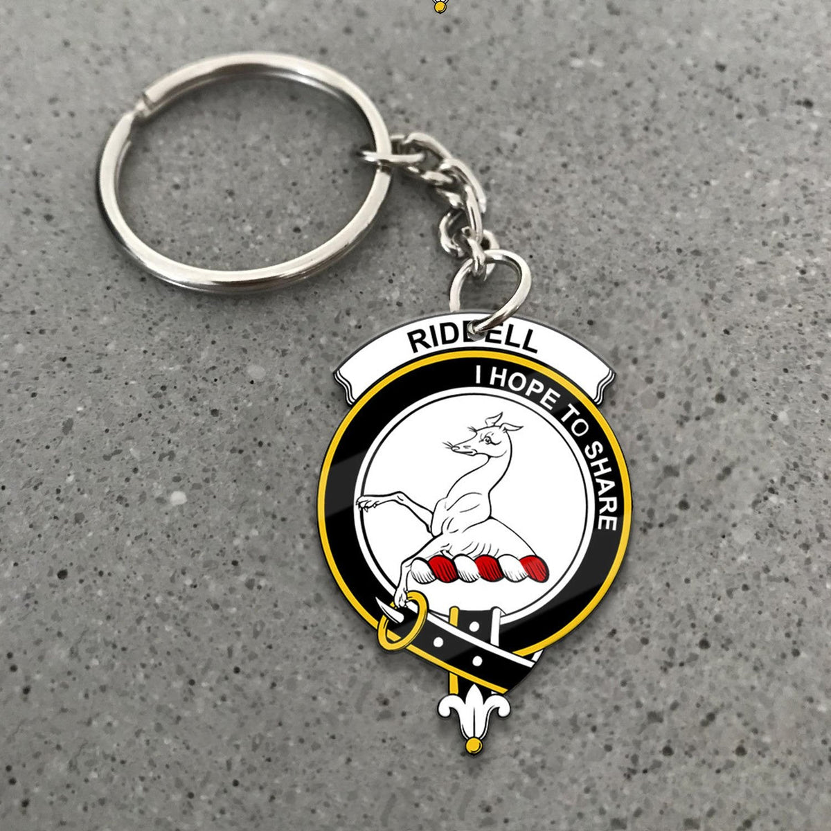 Riddell Crest Keychain