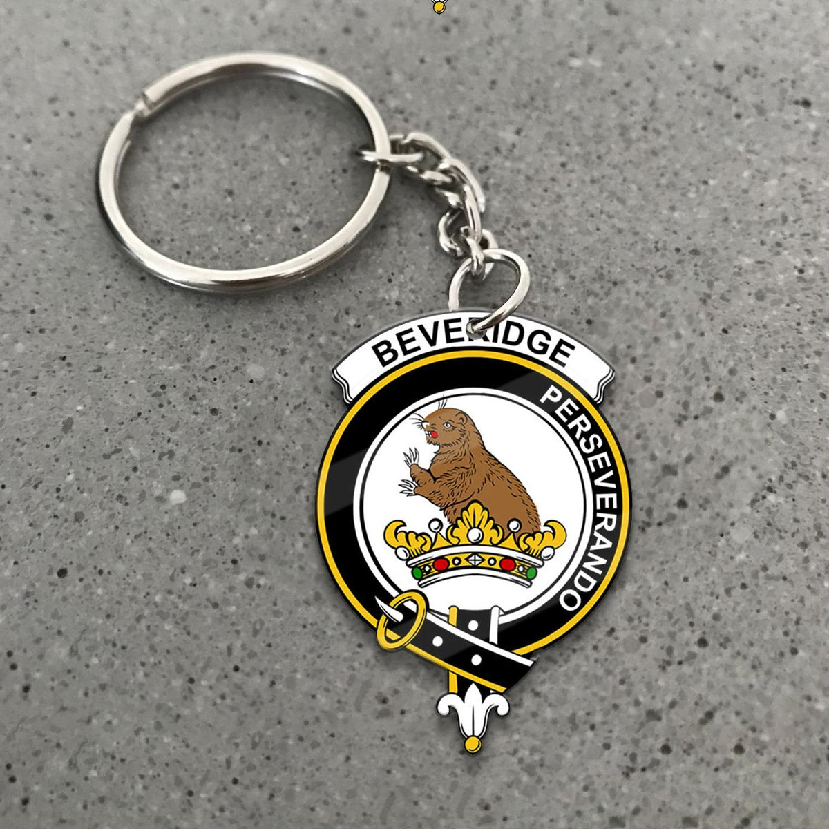 Beveridge Crest Keychain