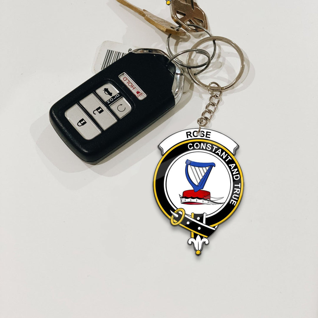 Rose Crest Keychain