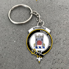 Spalding Crest Keychain