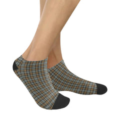 Gordon Weathered Tartan Ankle Socks