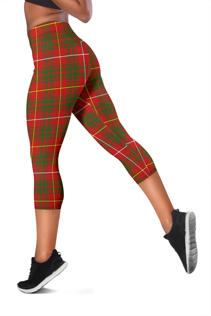 Bruce Family Modern Tartan Capris Leggings