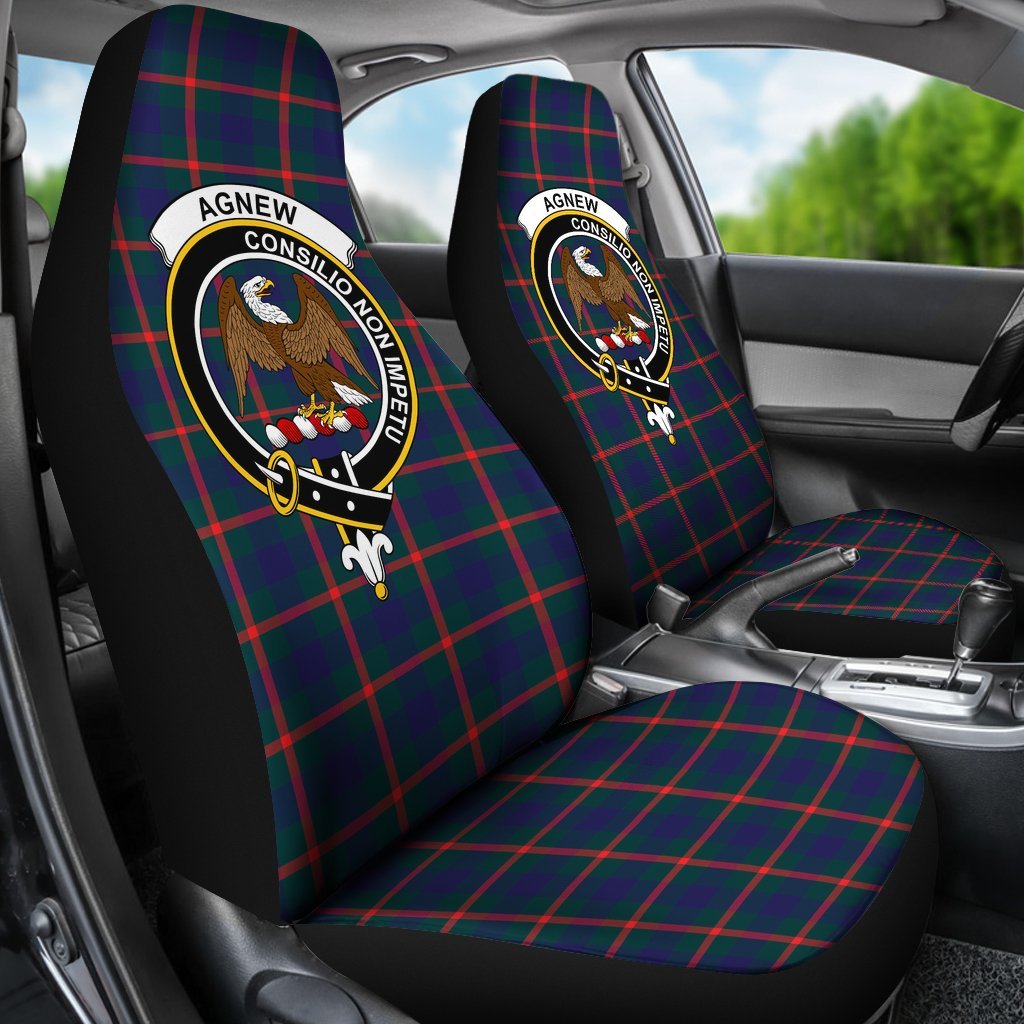 Agnew Family Tartan Crest Car seat cover