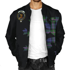 Baird Family Tartan Crest Bomber Jacket