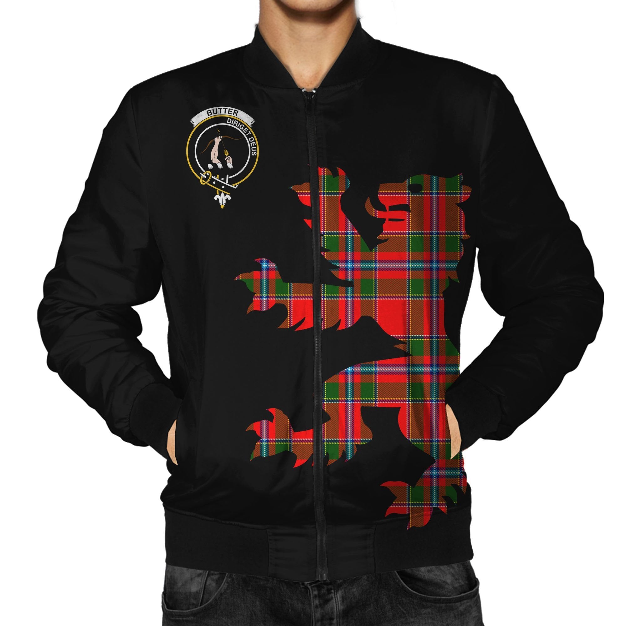 Butter Tartan Bomber Jacket Lion & Thistle