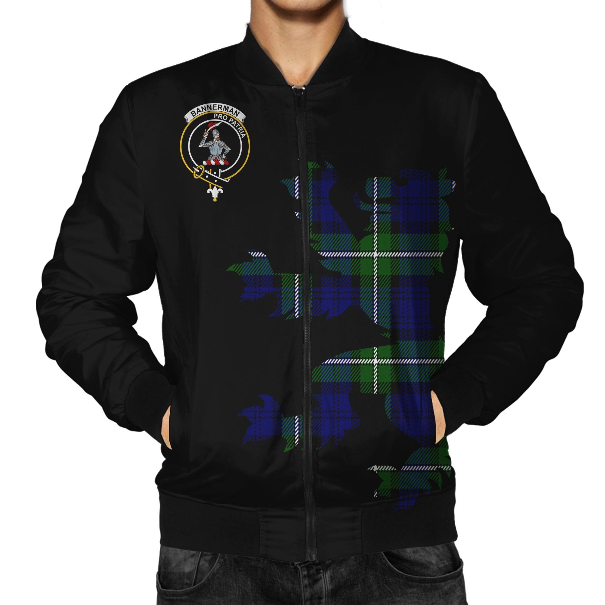 Bannerman Tartan Bomber Jacket Lion & Thistle