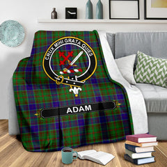 Adam Family Tartan Crest Blankets