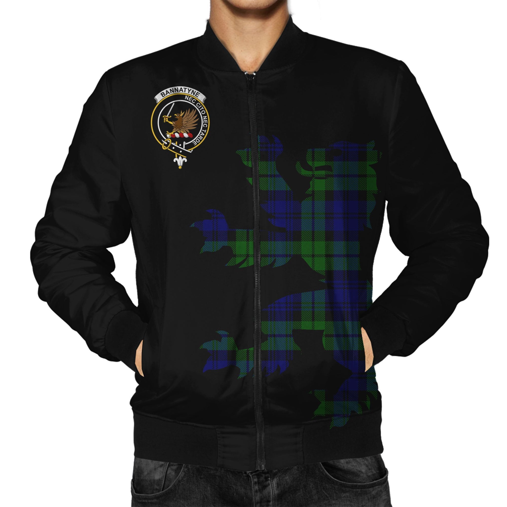 Bannatyne Tartan Bomber Jacket Lion & Thistle