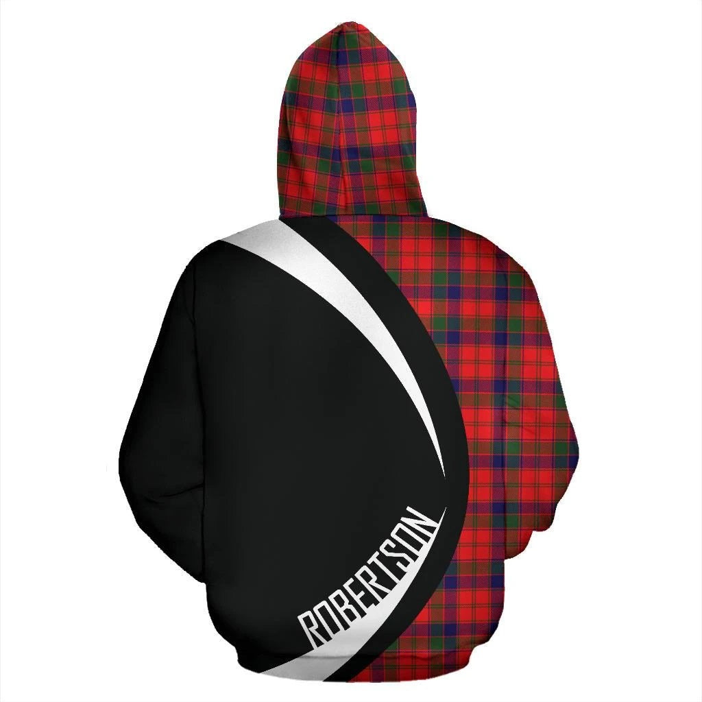 Robertson Modern Tartan Crest Zipper Hoodie - Circle Style