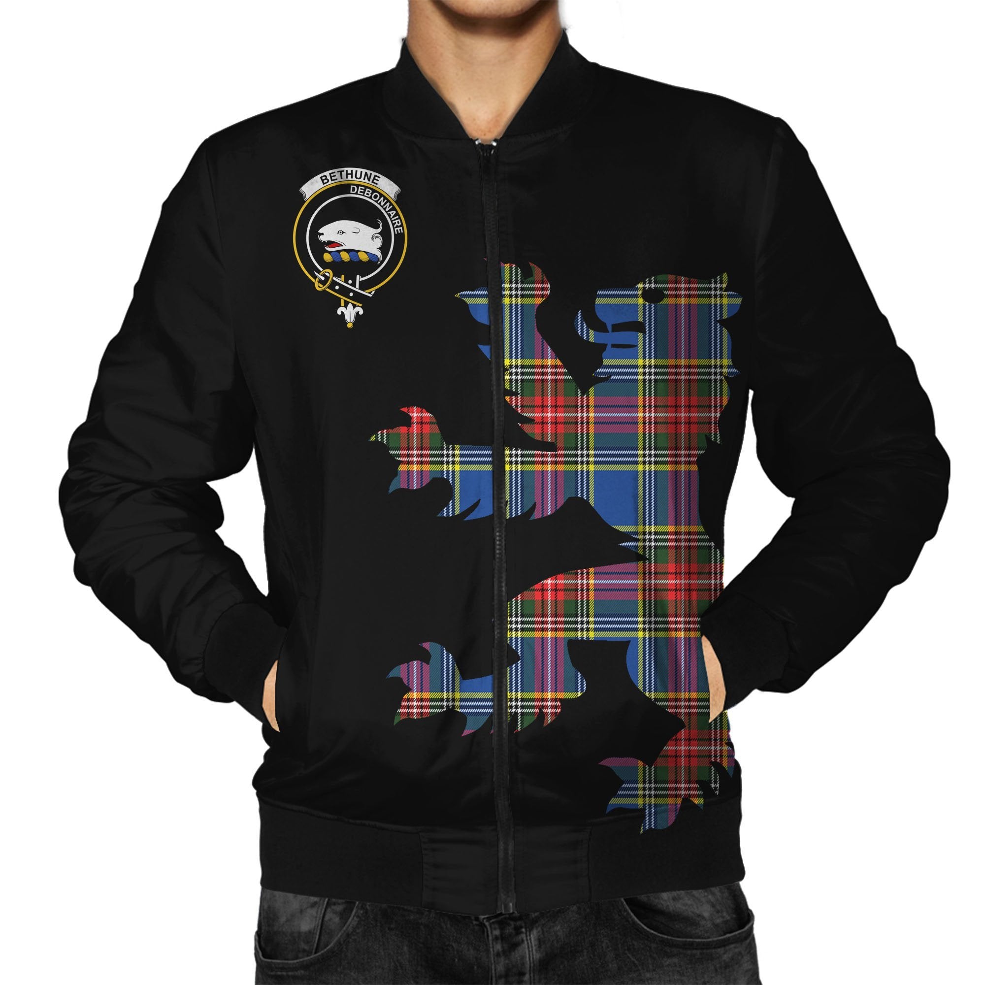 Bethune Tartan Bomber Jacket Lion & Thistle