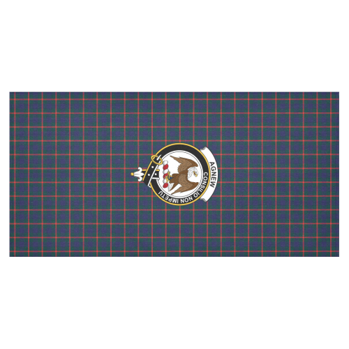 Agnew Modern Tartan Crest Tablecloth