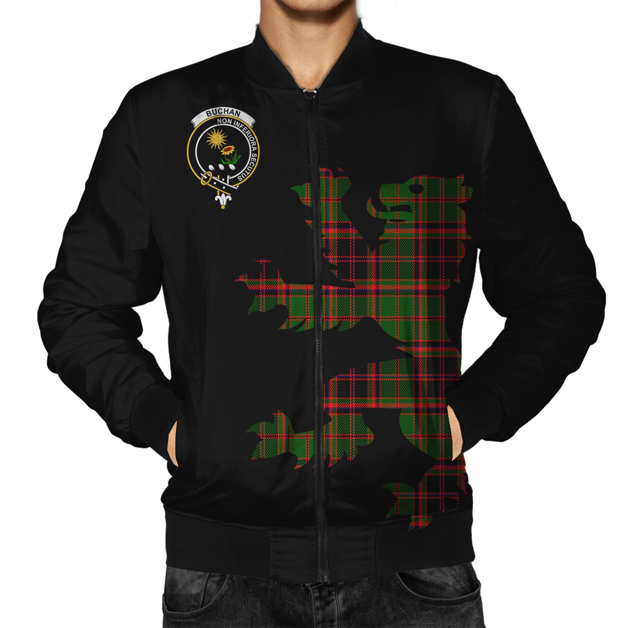 Buchan Tartan Bomber Jacket Lion & Thistle