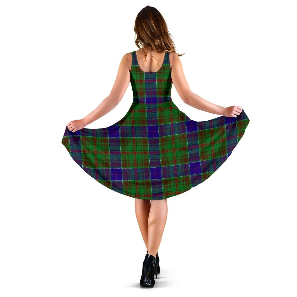 Adam Family Tartan Midi Dress