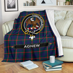 Agnew Family Tartan Crest Blanket