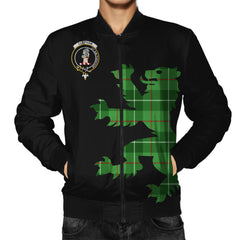 Clephan (or Clephane) Tartan Bomber Jacket Lion & Thistle