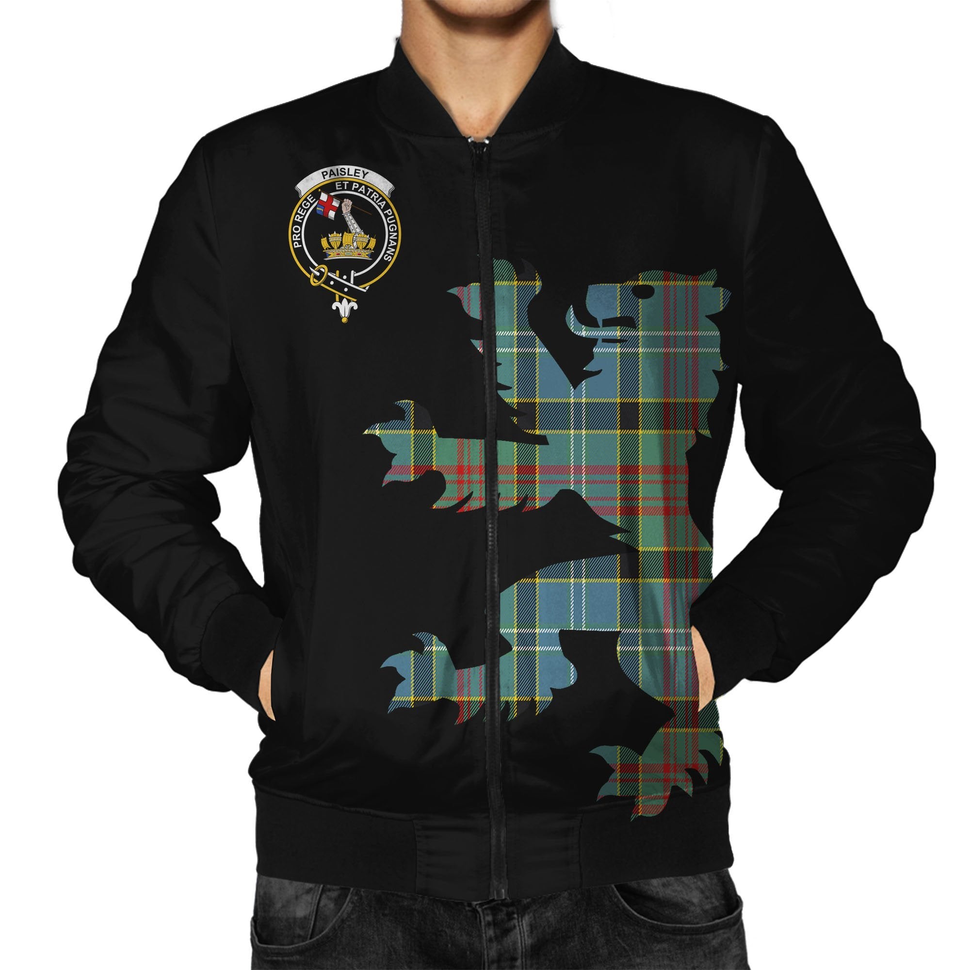 Paisley Tartan Bomber Jacket Lion & Thistle
