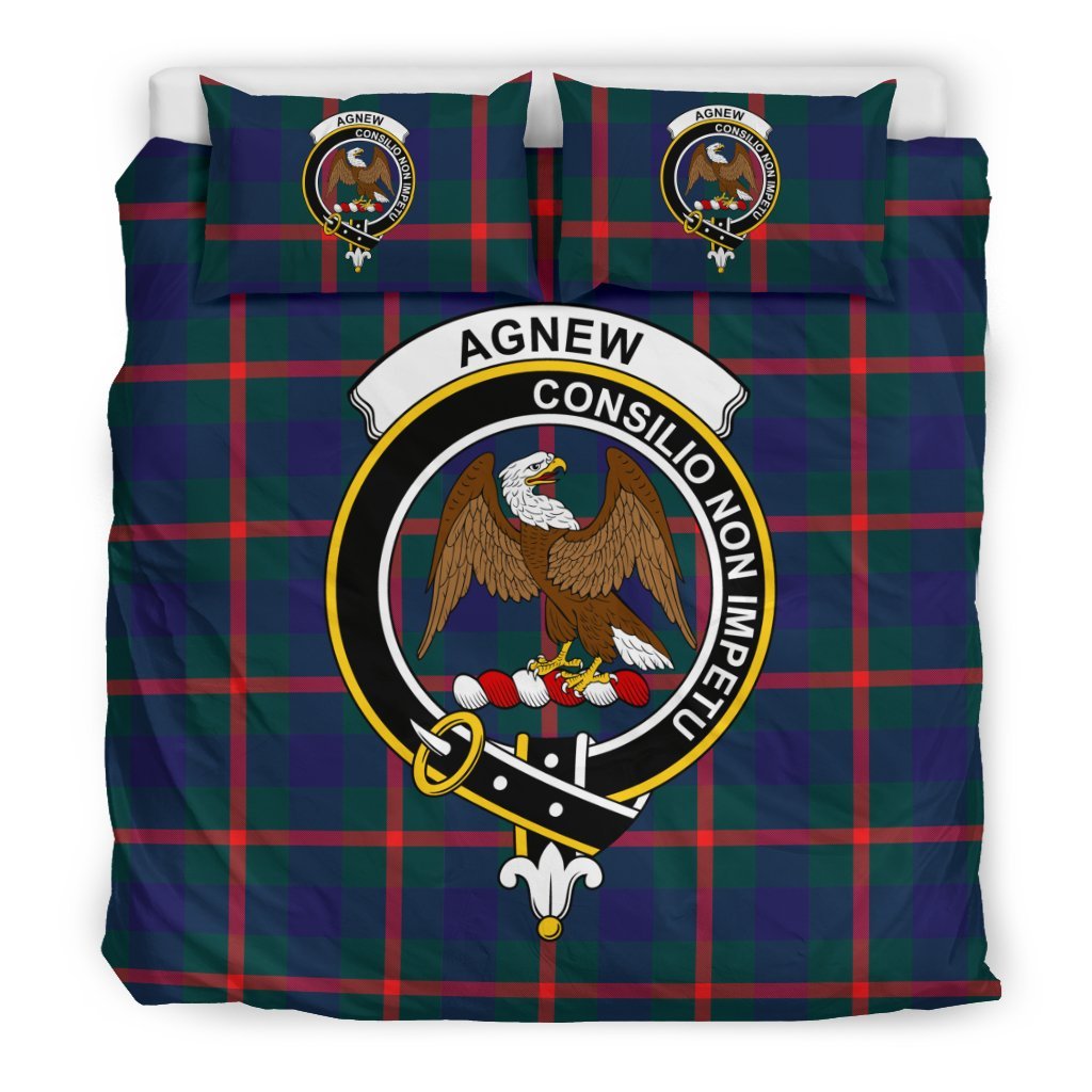 Agnew Family Tartan Crest Bedding Set