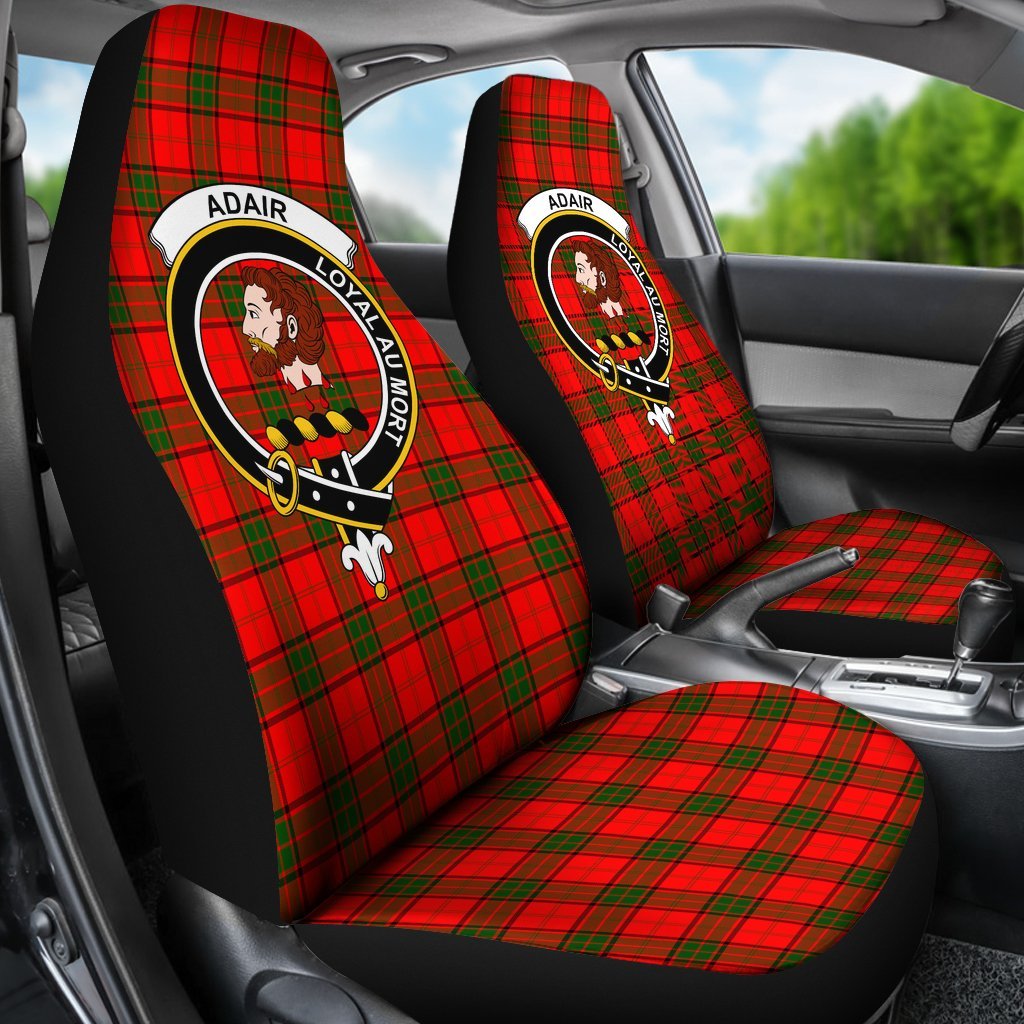 Adair Family Tartan Crest Car Seat Cover