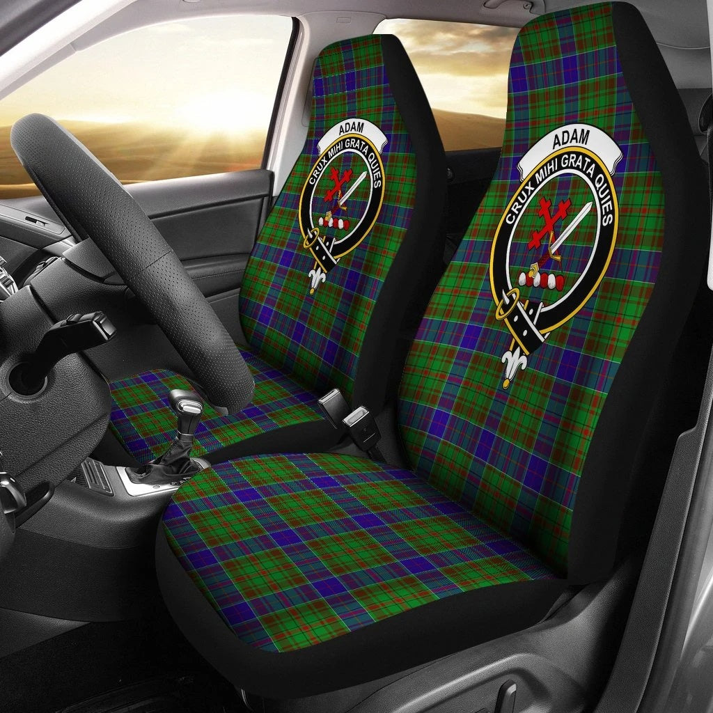 Adam Family Tartan Crest Car seat cover