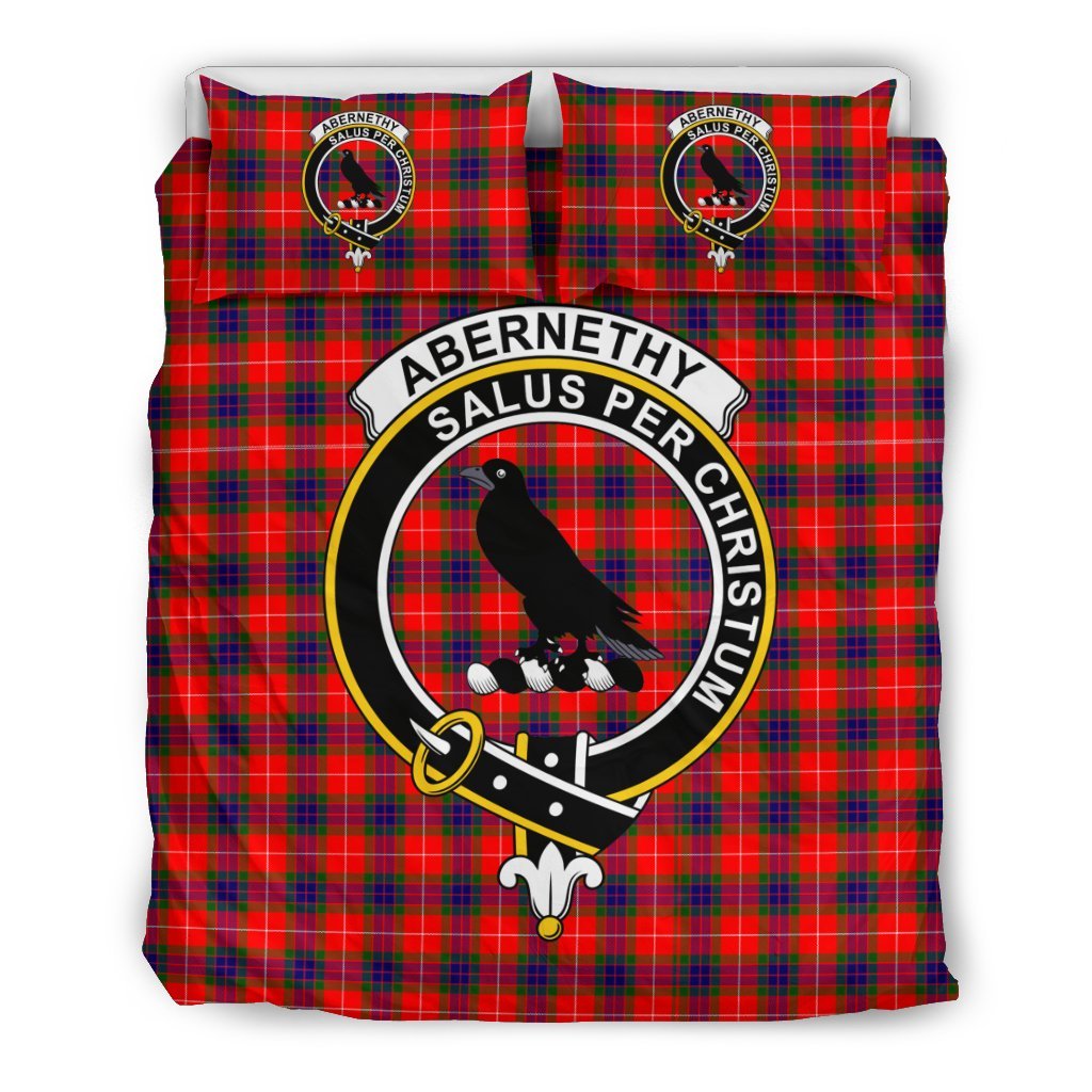 Abernethy Family Tartan Crest Bedding Set