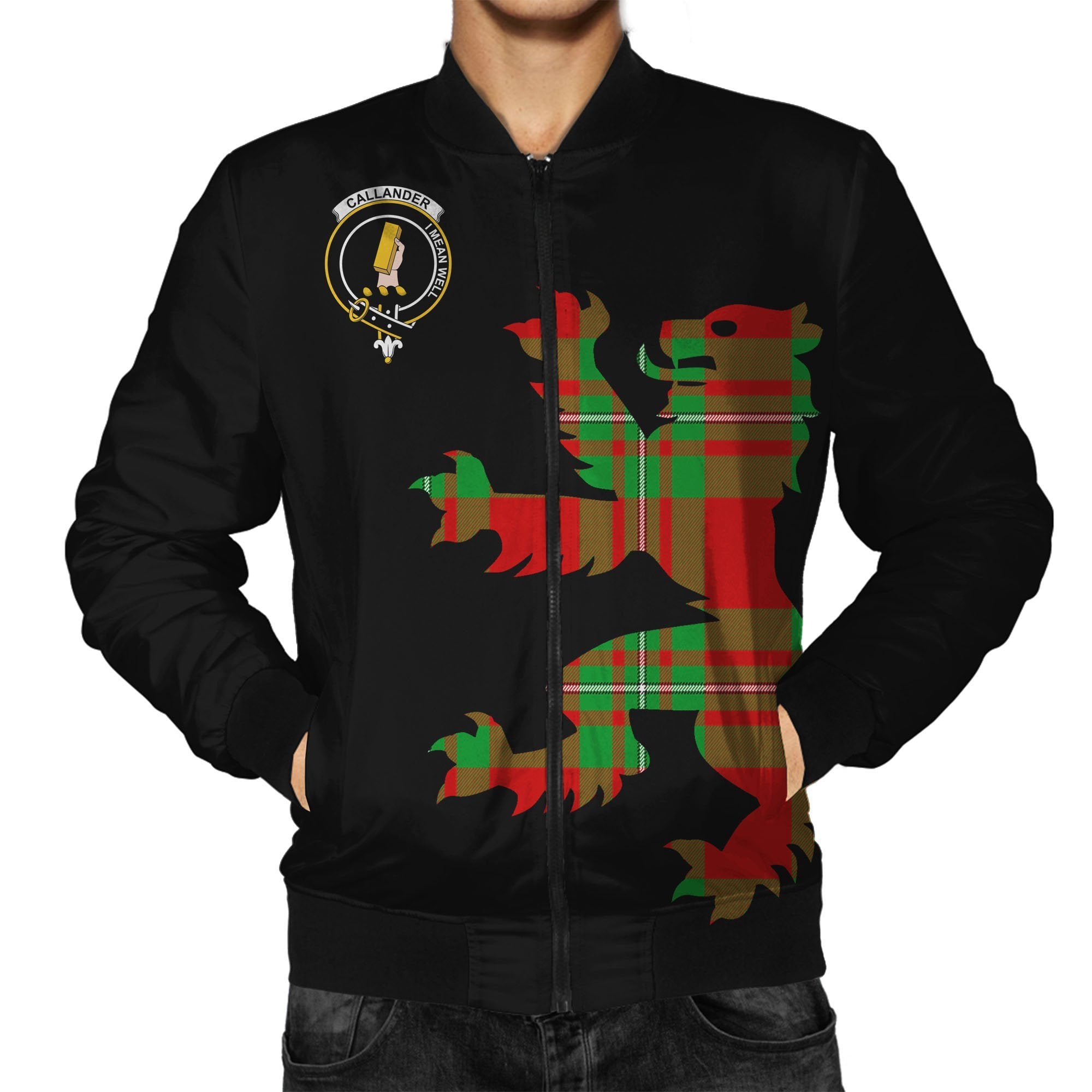 Callander Tartan Bomber Jacket Lion & Thistle