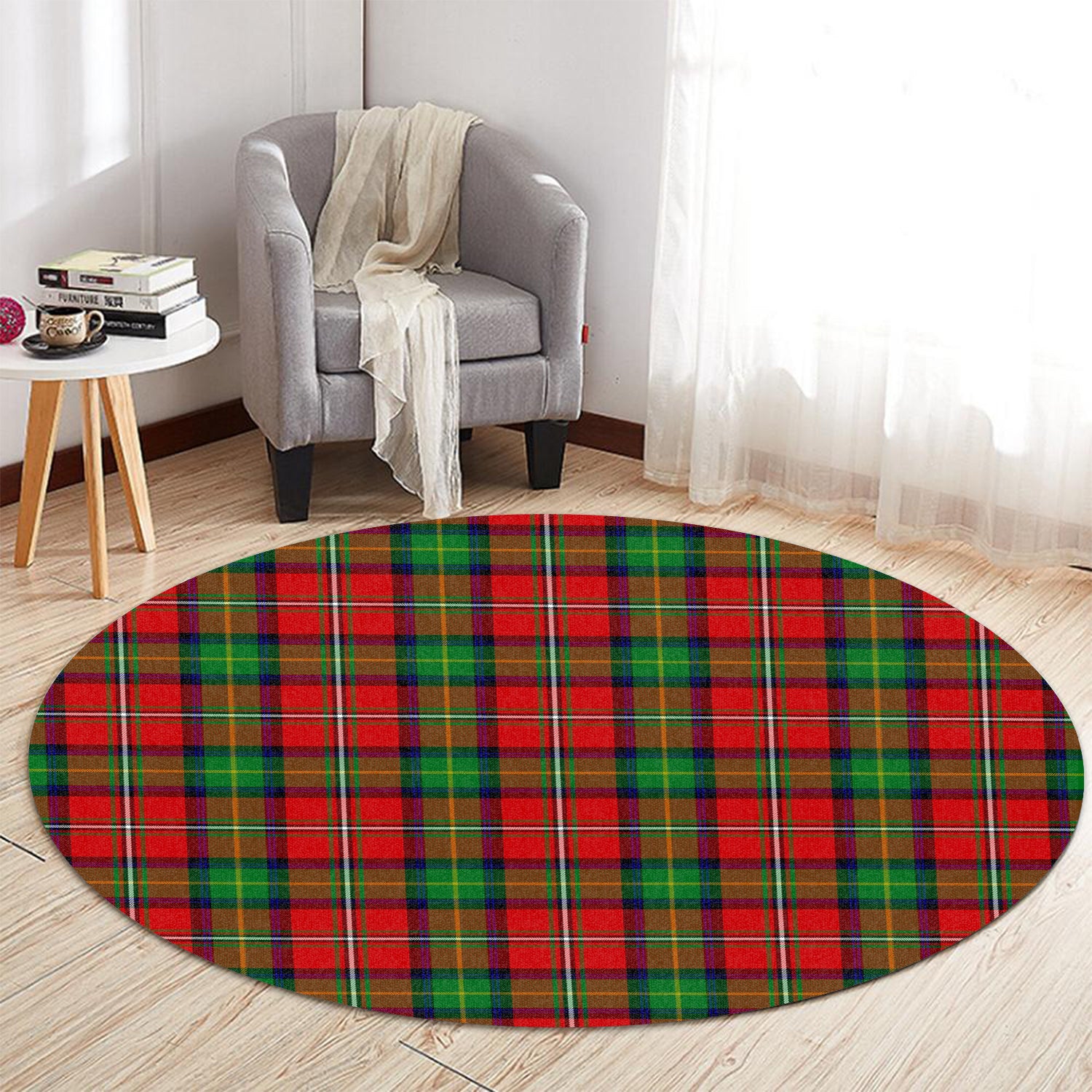 Boyd Tartan Round Rug