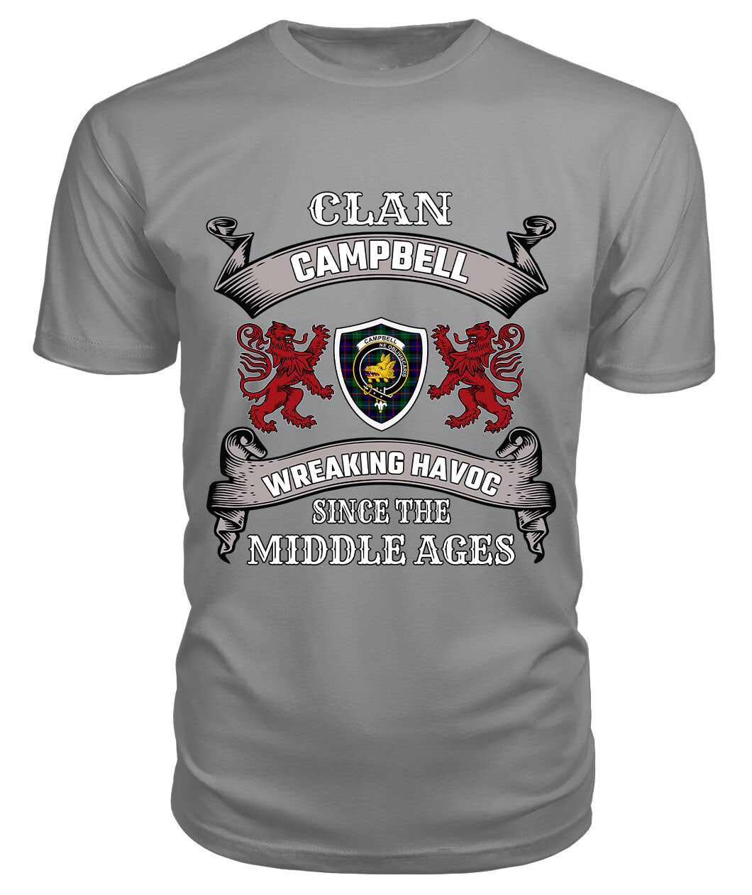 Campbell of Cawdor Family Tartan - 2D T-shirt