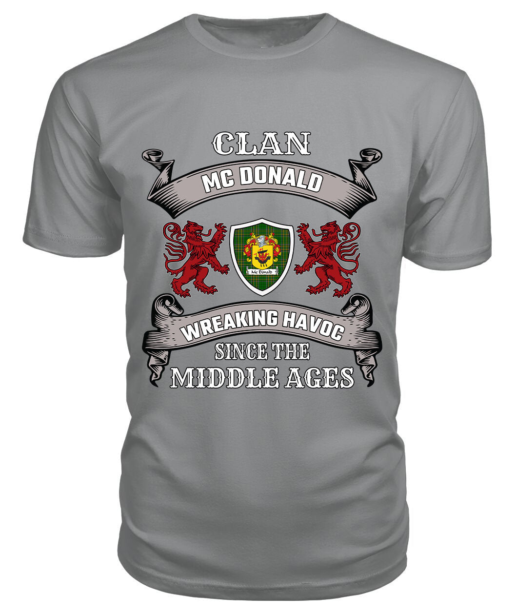 Mc Donald 2 Family Tartan - 2D T-shirt