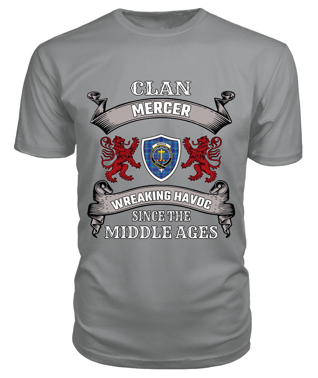 Mercer Family Tartan - 2D T-shirt