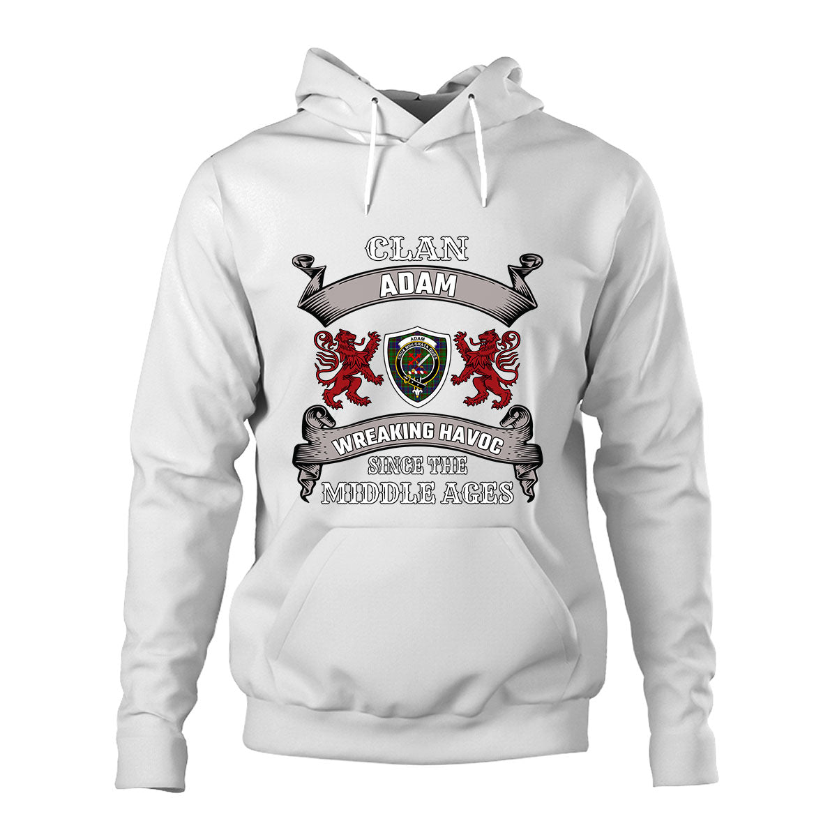 Adam Family Tartan - 2D Unisex Hoodie