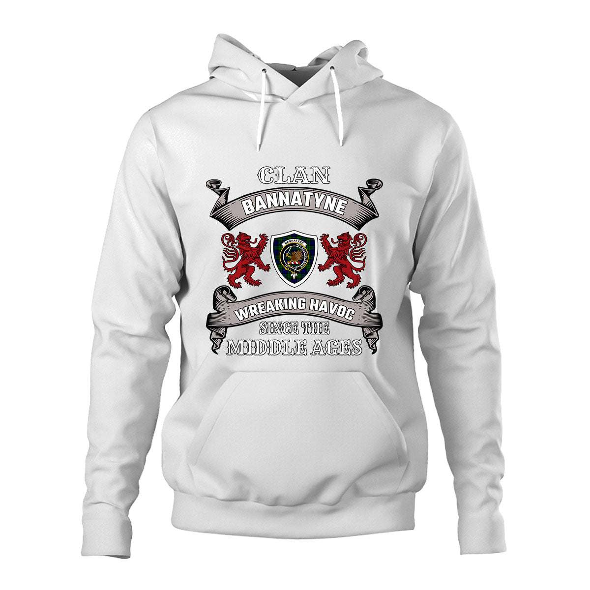 Bannatyne Family Tartan - 2D Unisex Hoodie