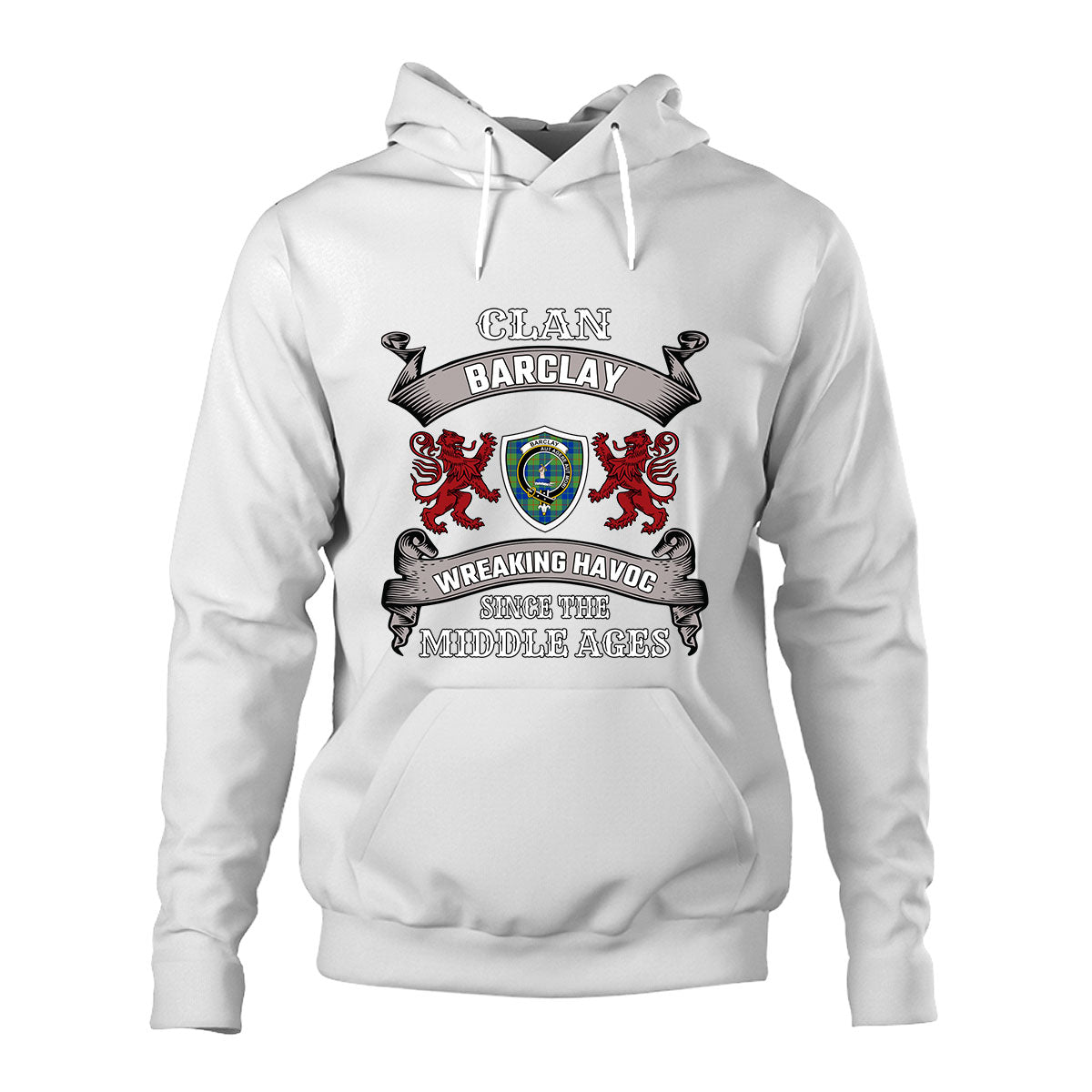 Barclay Family Tartan - 2D Unisex Hoodie