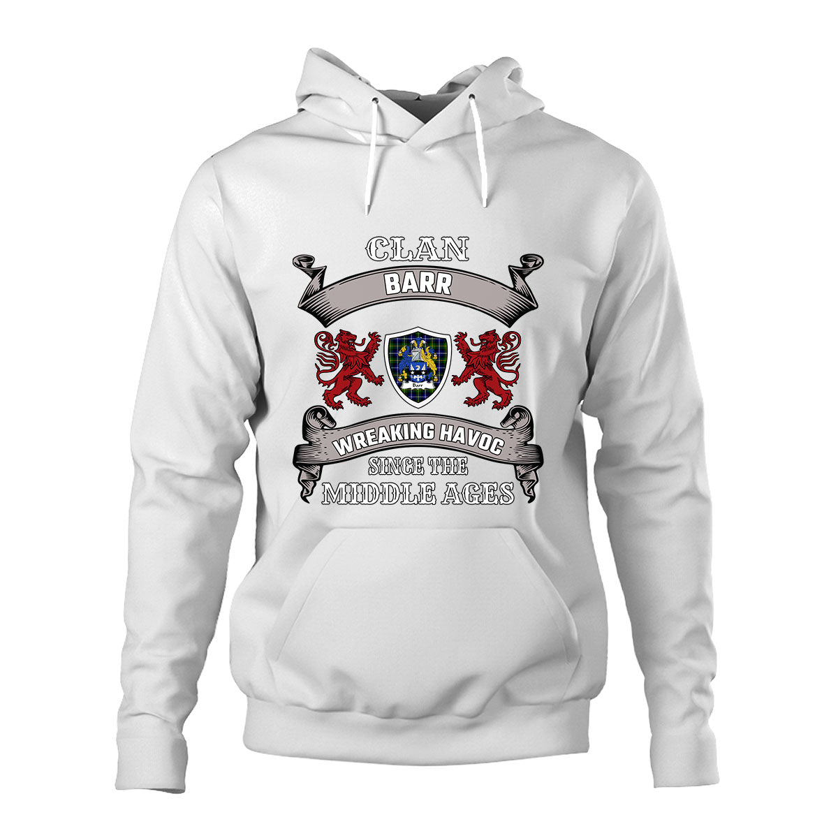 Barr Family Tartan - 2D Unisex Hoodie