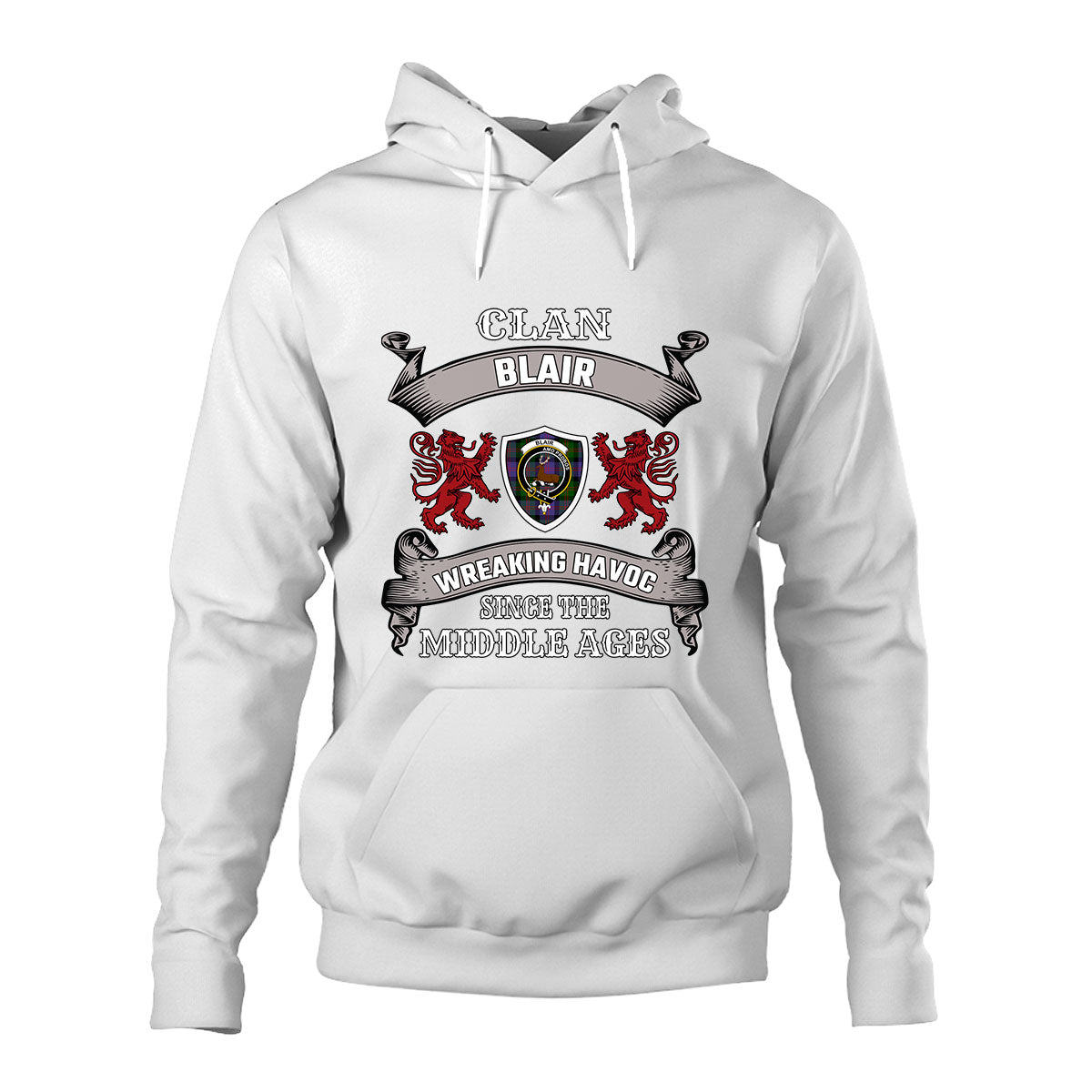 Blair Family Tartan - 2D Unisex Hoodie