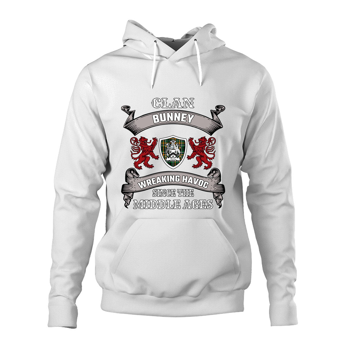 Bunney Family Tartan - 2D Unisex Hoodie