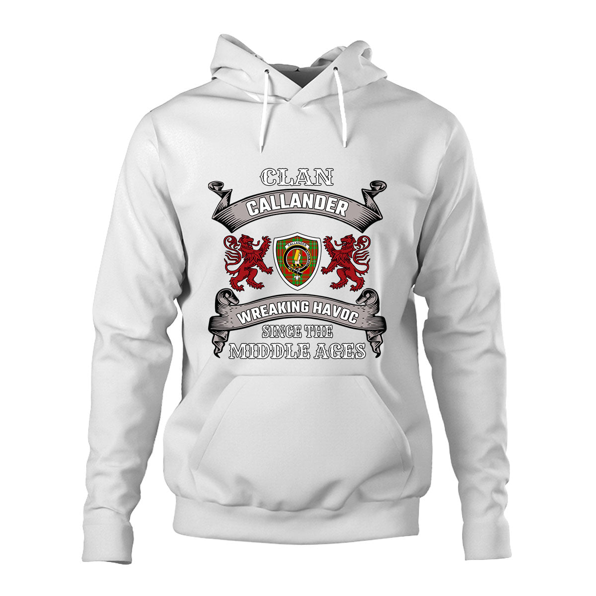 Callander Family Tartan - 2D Unisex Hoodie