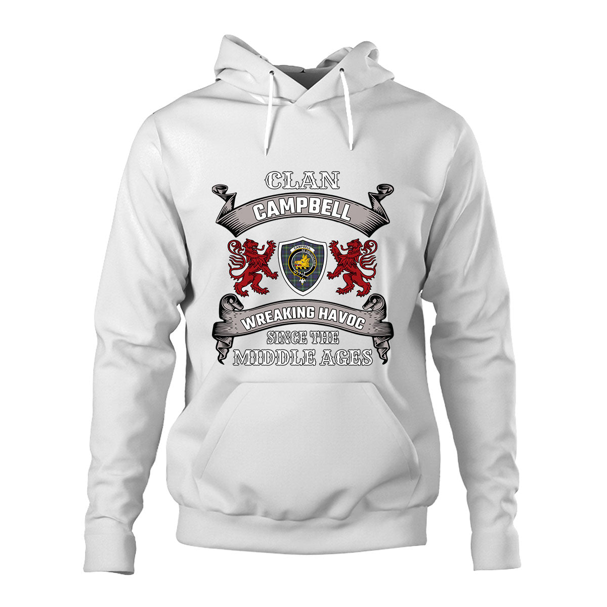 Campbell Of Argyll Family Tartan - 2D Unisex Hoodie