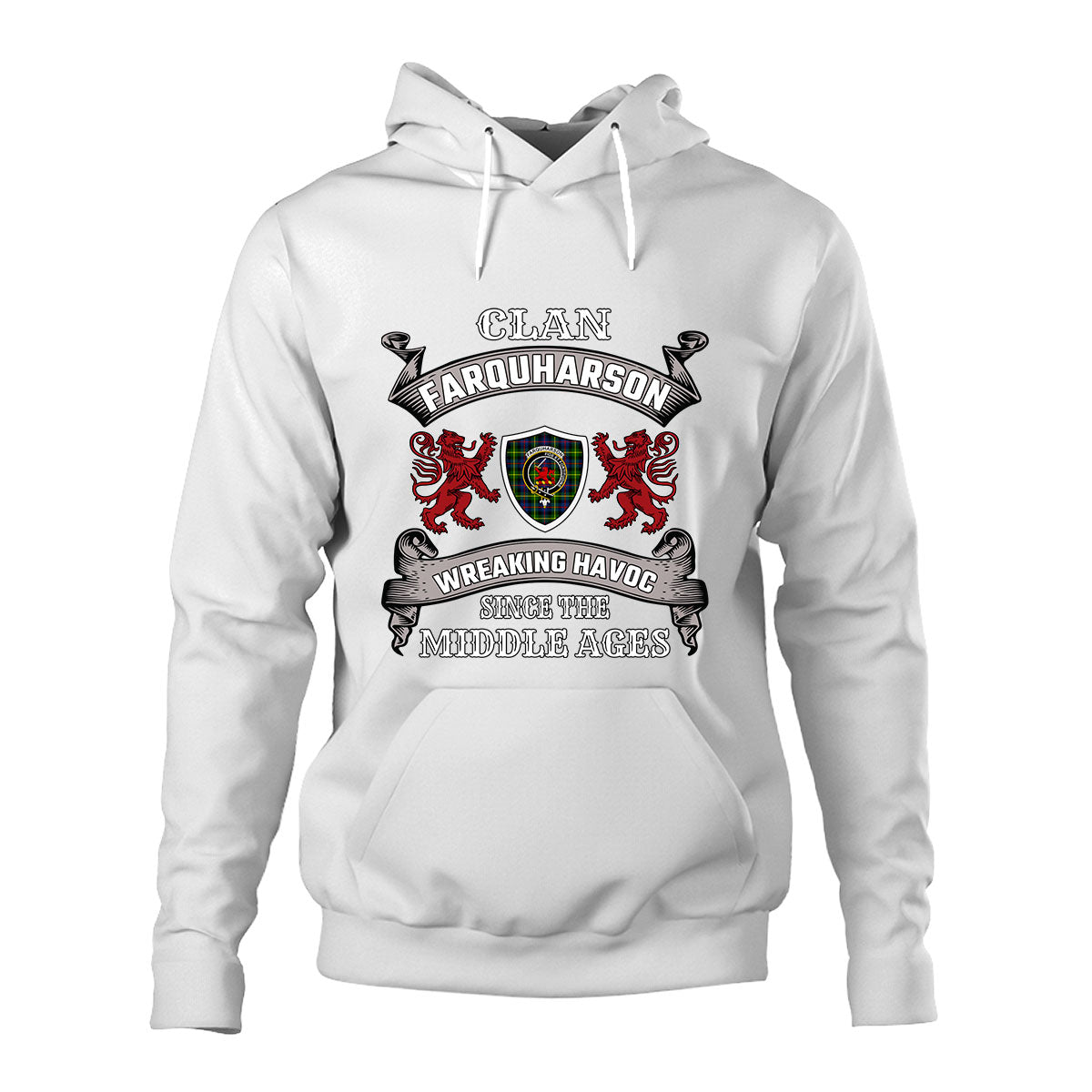 Farquharson Family Tartan - 2D Unisex Hoodie