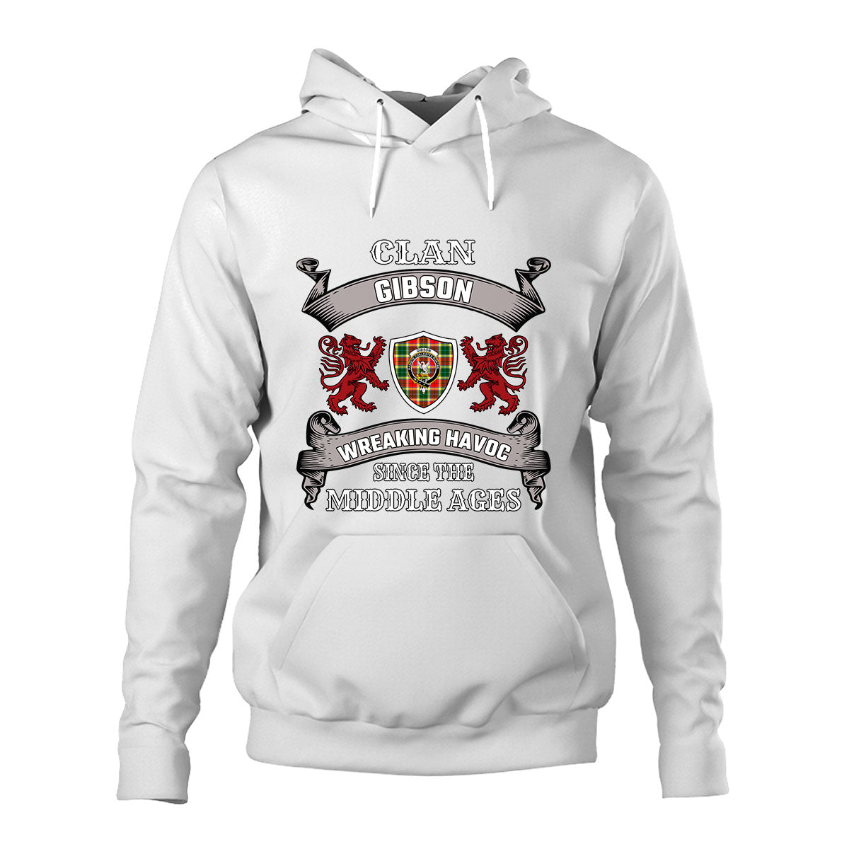 Gibson Family Tartan - 2D Unisex Hoodie