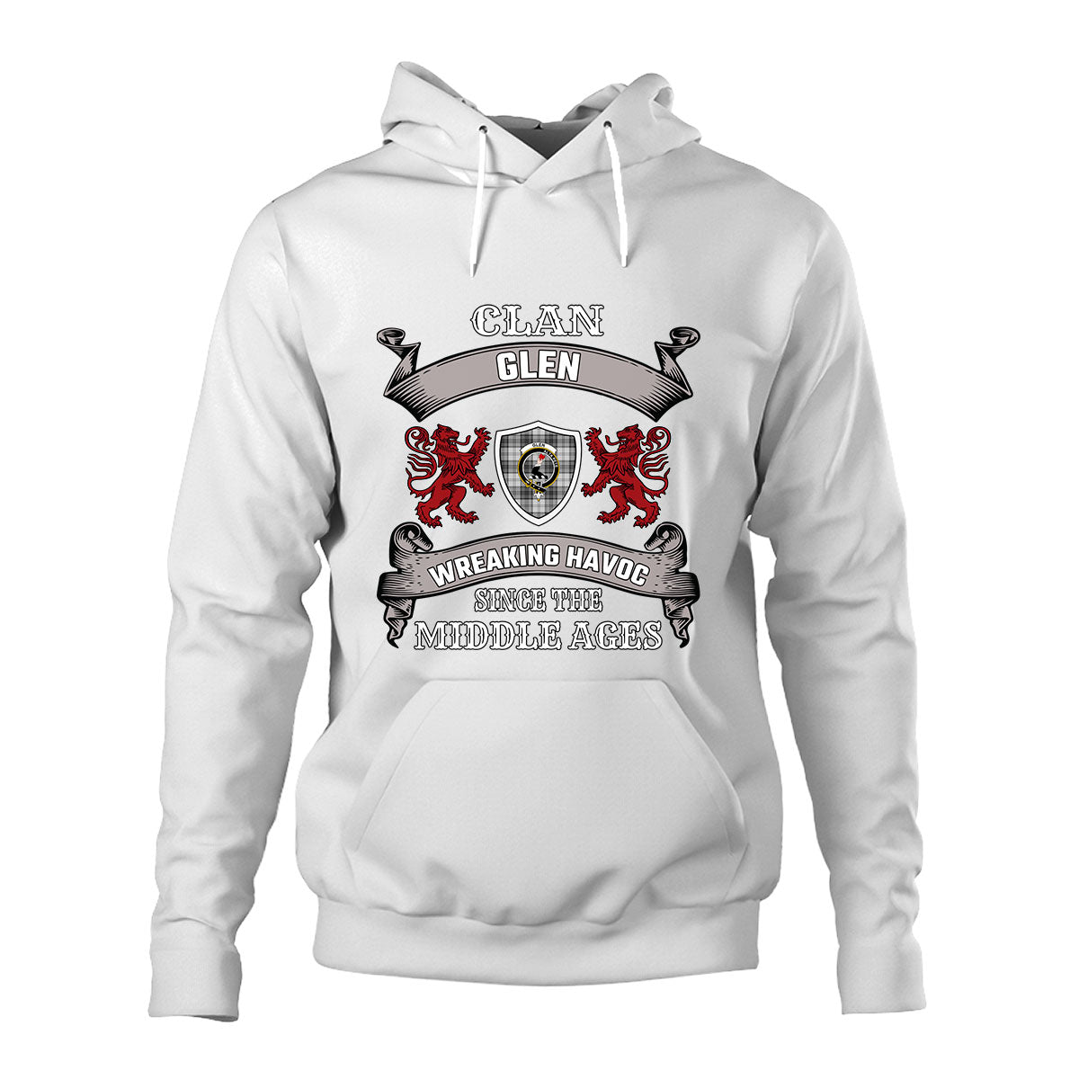 Glen Family Tartan - 2D Unisex Hoodie