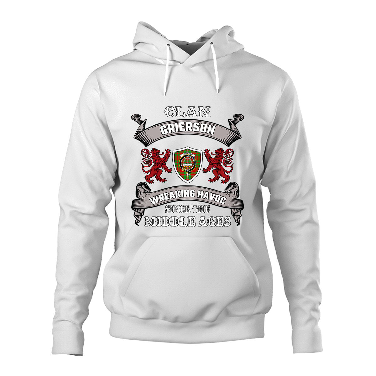 Grierson Family Tartan - 2D Unisex Hoodie