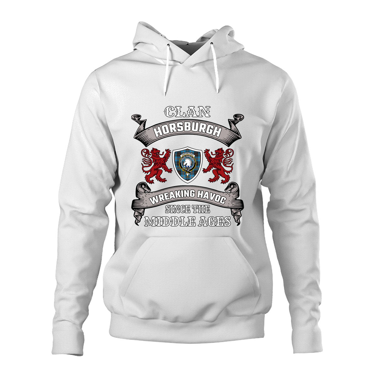 Horsburgh Family Tartan - 2D Unisex Hoodie