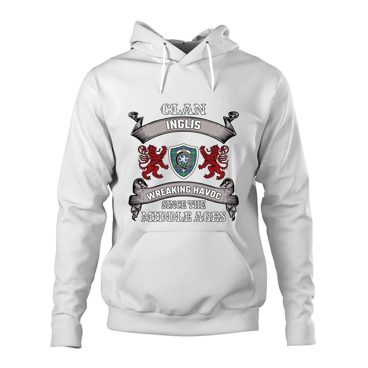 Inglis Family Tartan - 2D Unisex Hoodie