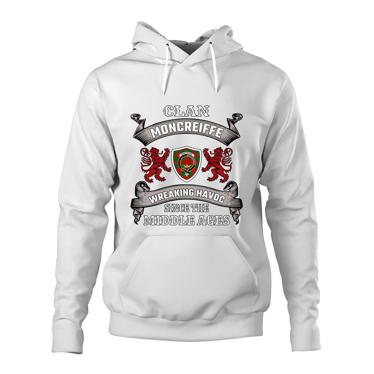 Moncreiffe Family Tartan - 2D Unisex Hoodie